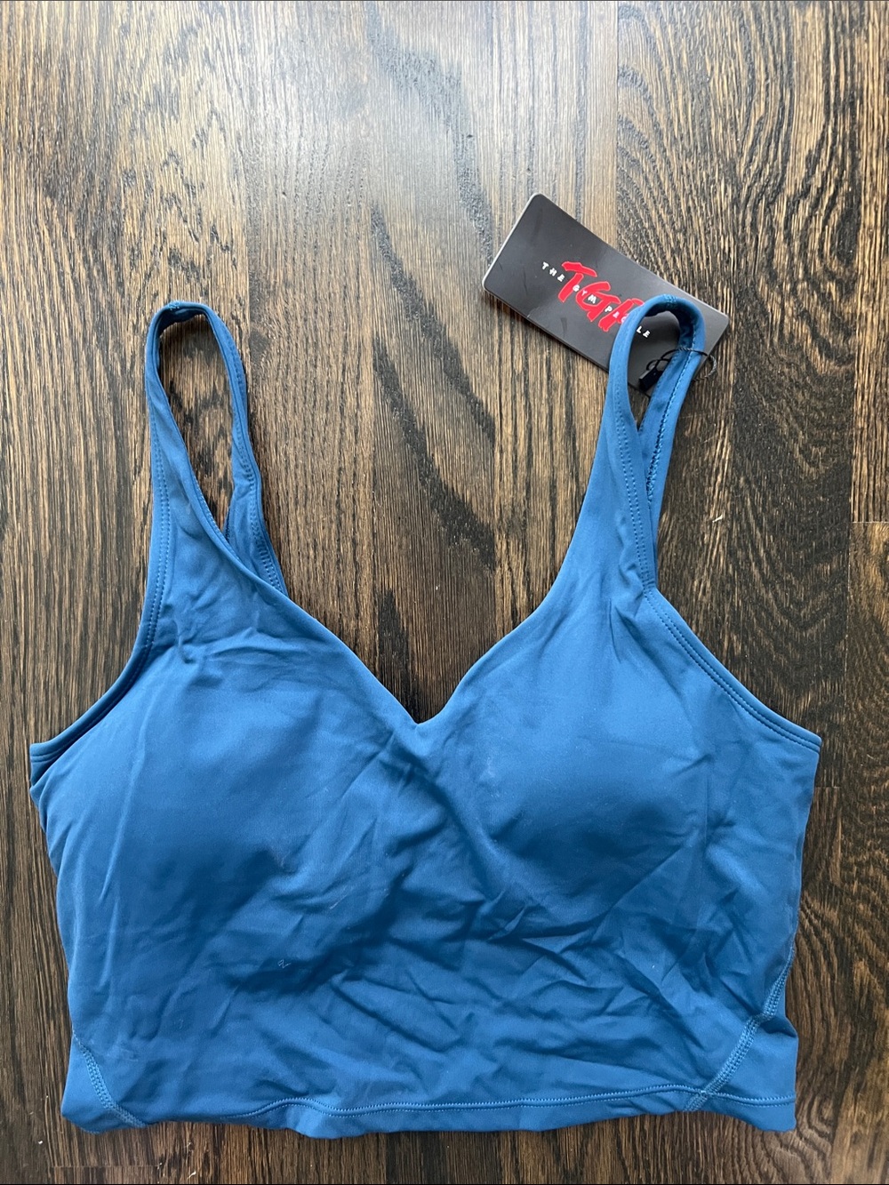 NWT NEW The Gym People Blue Bralette Sports Bra Crop Top | M